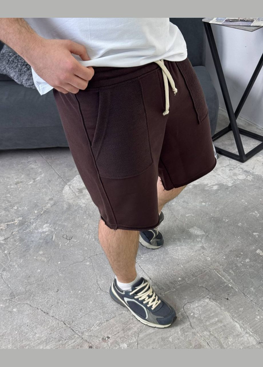 Стильні шорти з накладними карманами з якісної тринитки Vakko (327592719)