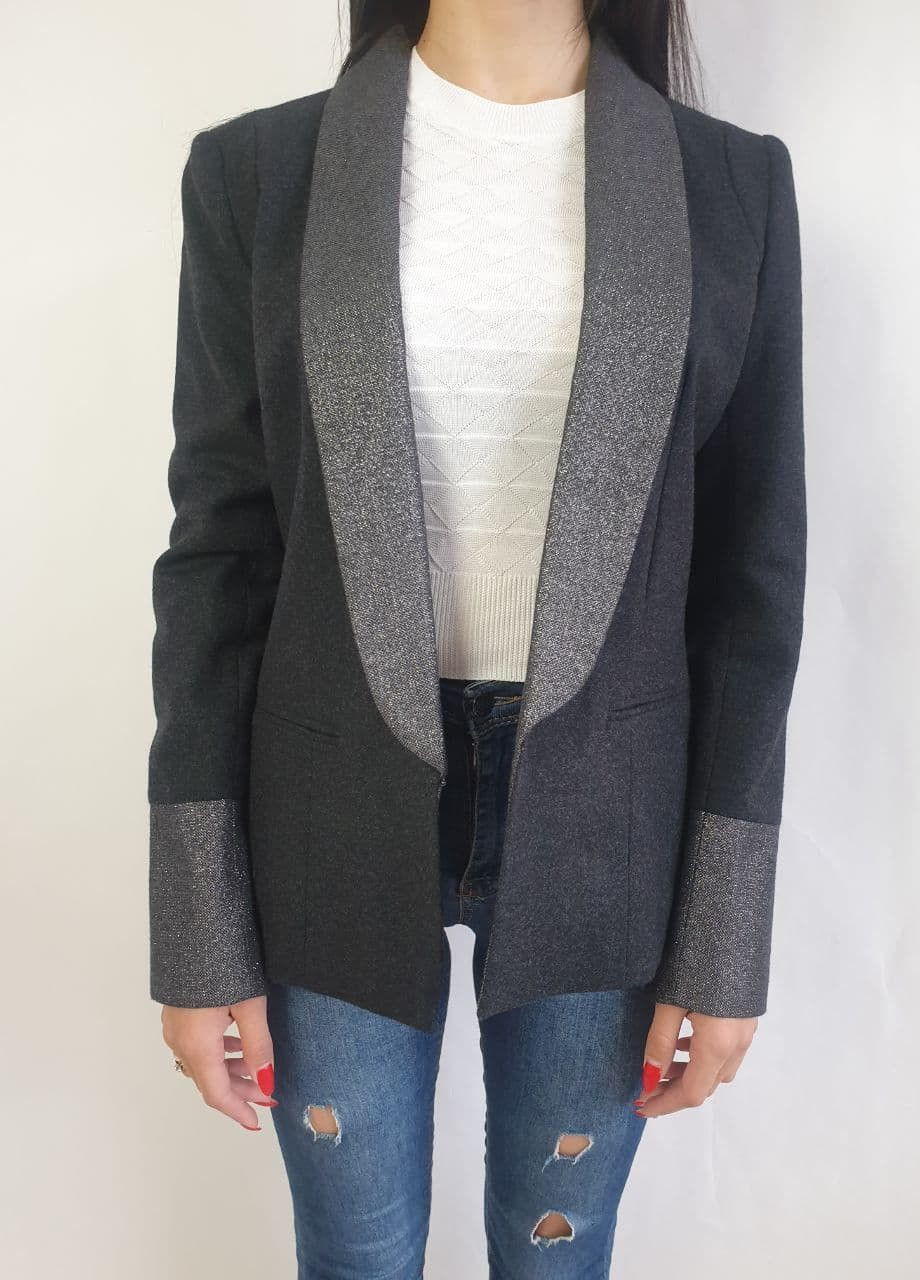 Жакет UHNW48D Темно-сірий Naf Naf (314897178)