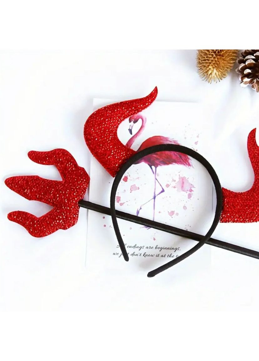 Рожки-обруч чёртика+палочка для Хэллоуина No Brand (361230952)