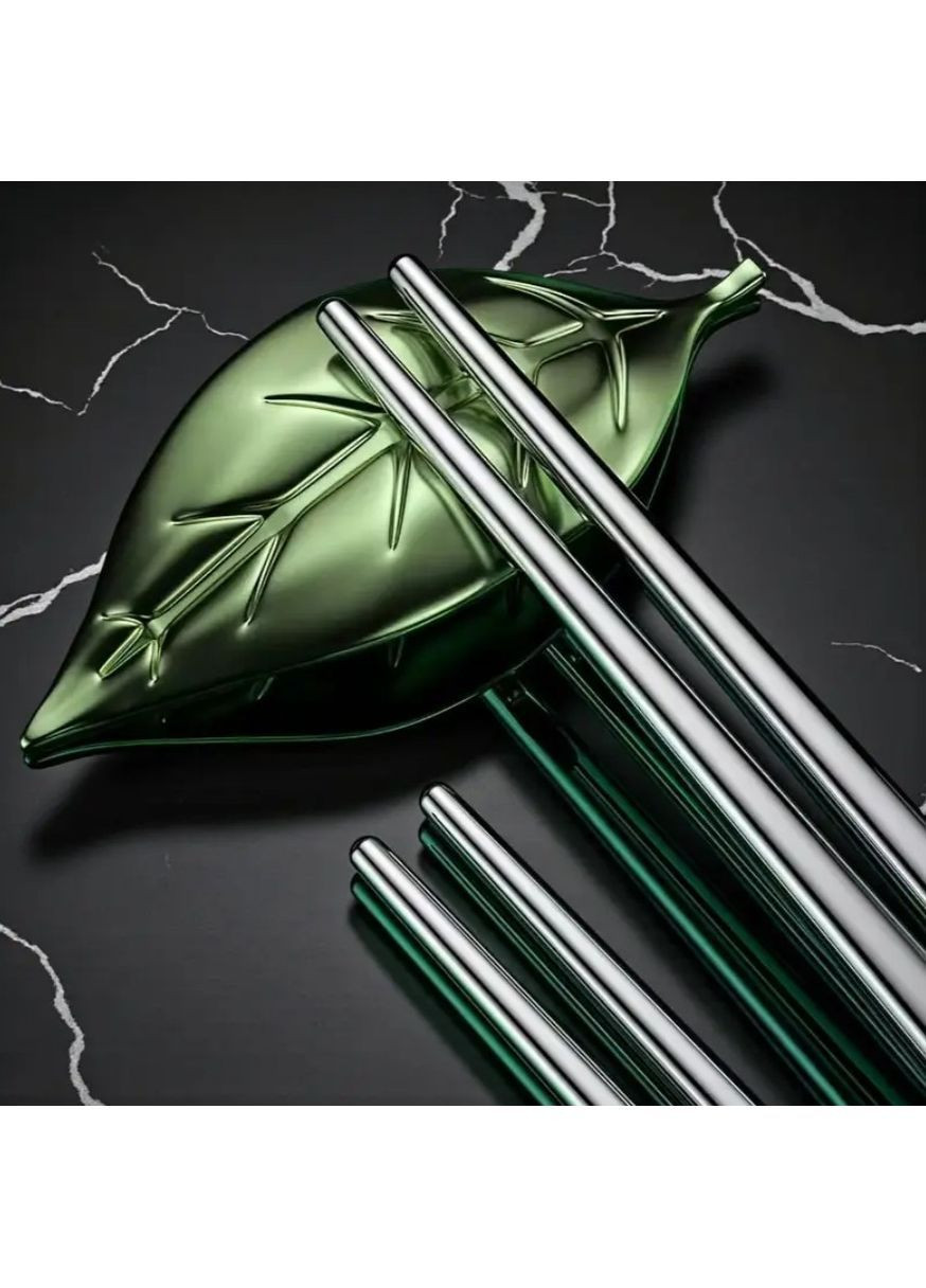 Багаторазові палички для суші з нержавіючої сталі, 5 пар, сріблясті, екологічні та зручні для використання No Brand (363052187)