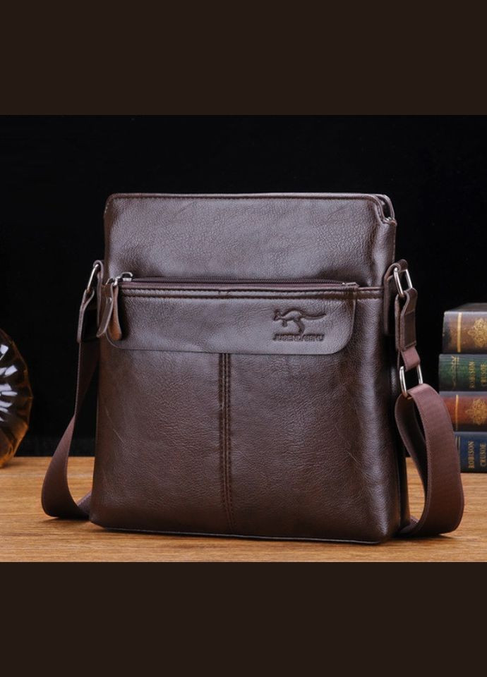Чоловіча сумка планшетка темно-коричневий No Brand (301212066)