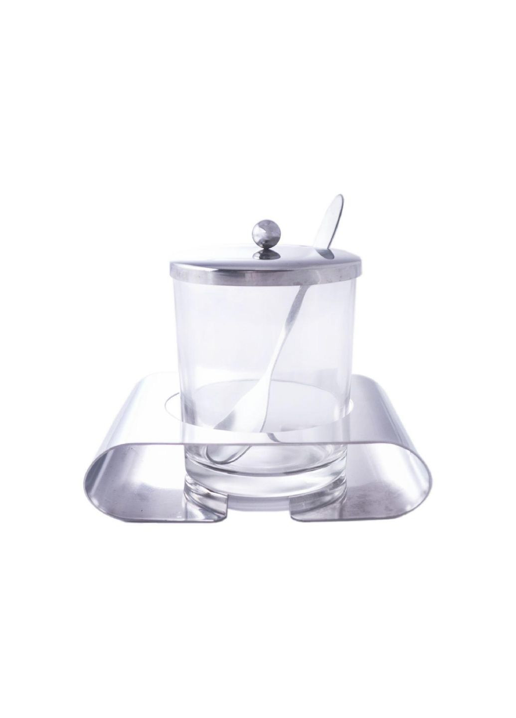 Сахарница 200 мл стеклянная для кухни с крышкой Kamille (332986241)