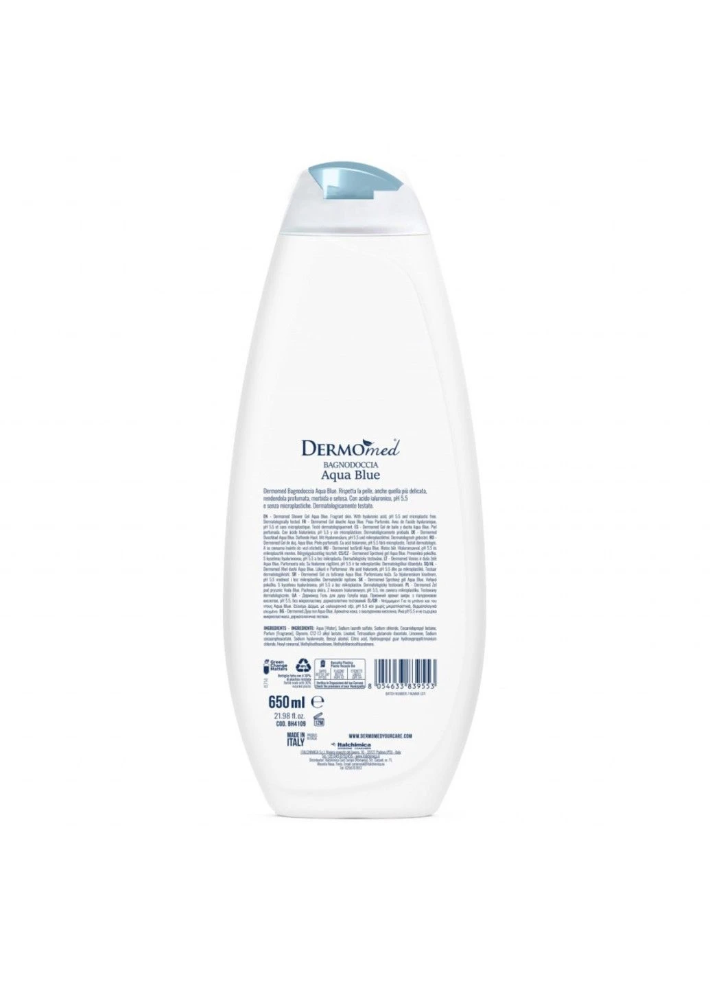 Гель для душа Aqua Blue 650 мл Dermomed (280899249)