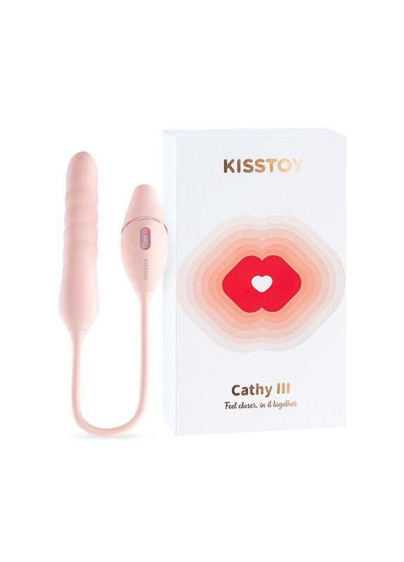 Пульсатор із вакуумним стимулятором Cathy III Pink, 5 режимів вакууму, 10 режимів пульсації KissToy (329882319)
