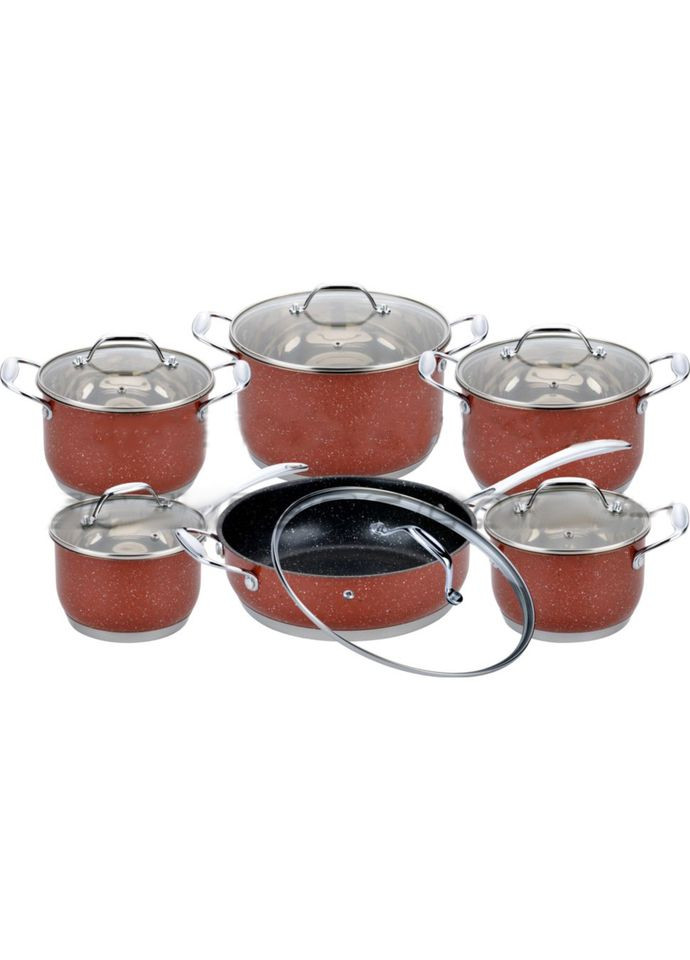 Набор посуды из нержавеющей стали 12 предметов EB-4045 Edenberg (334674492)