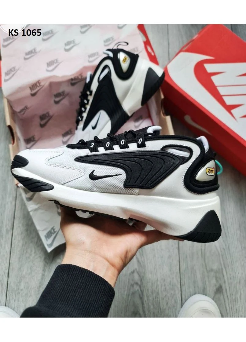Белые летние кроссовки nike air zoom 2k white black найк аир зум No Brand