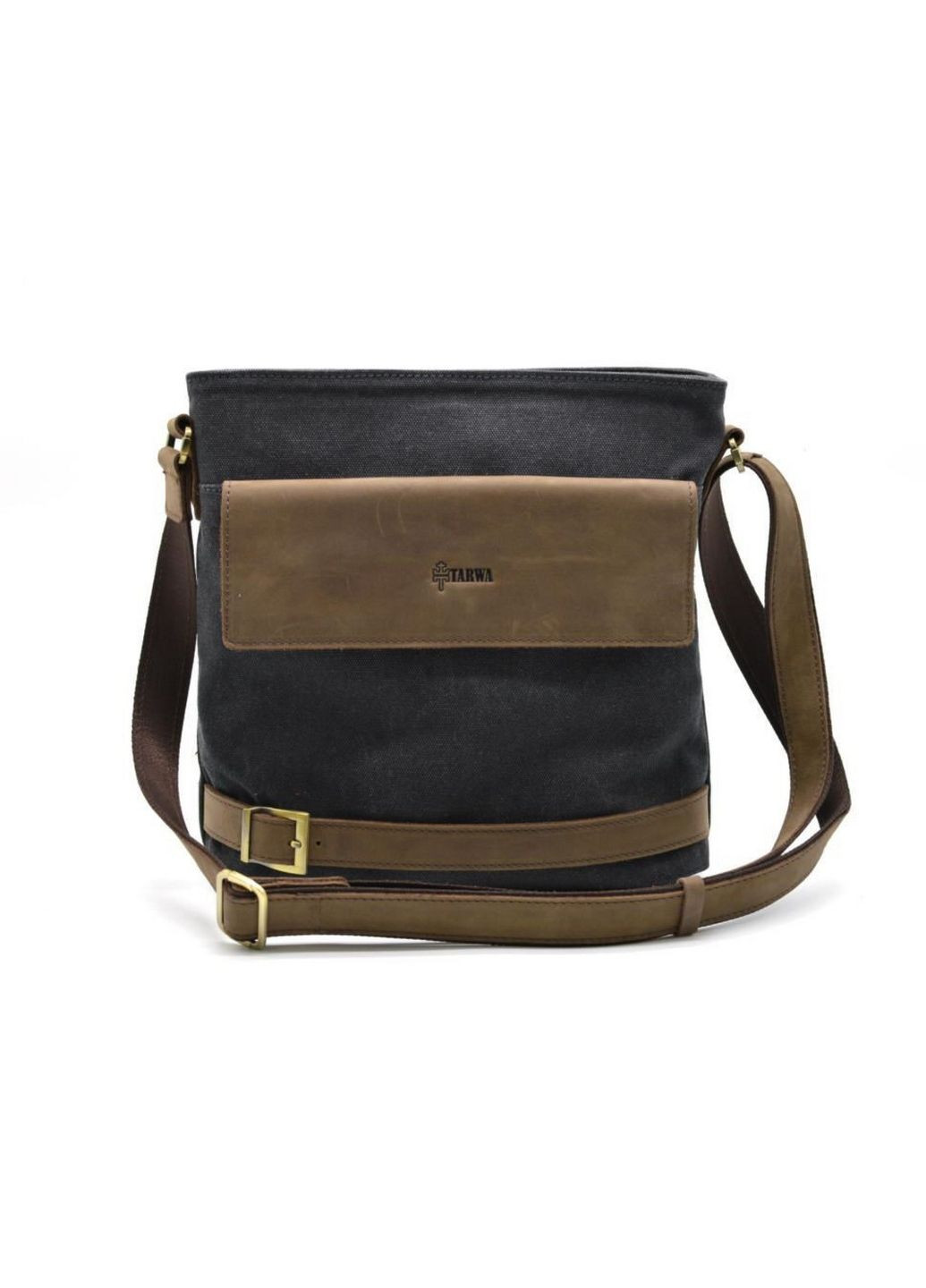 Чоловіча шкіряна сумка через плече 29х27х8.5 см TARWA (315870989)