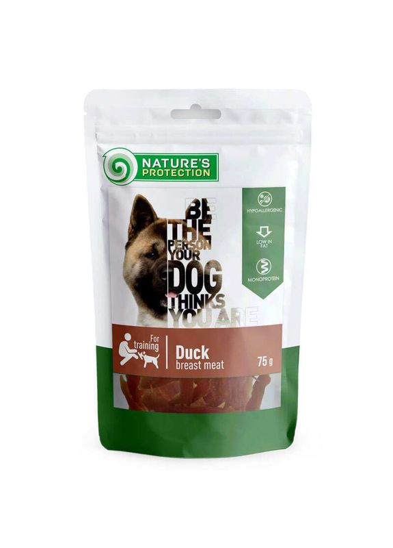 Duck breast meat - Ласощі снеки з качки для собак - 75 г Nature's Protection (368471379)