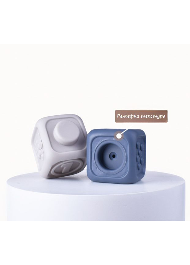 Сенсорные кубики с пирамидкой, набор 2 в 1 No Brand (362571939)