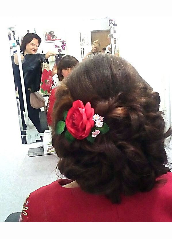 Брошка з тканини ручної роботи "Троянда Айворі" No Brand (349842619)