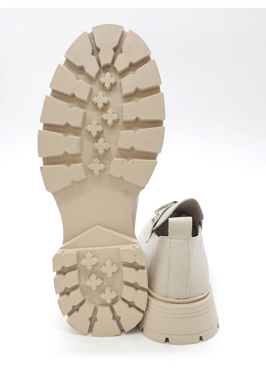 Жіночі туфлі бежеві шкіряні MD-19-3 24,5 см (р) Mei De Li (260676482)