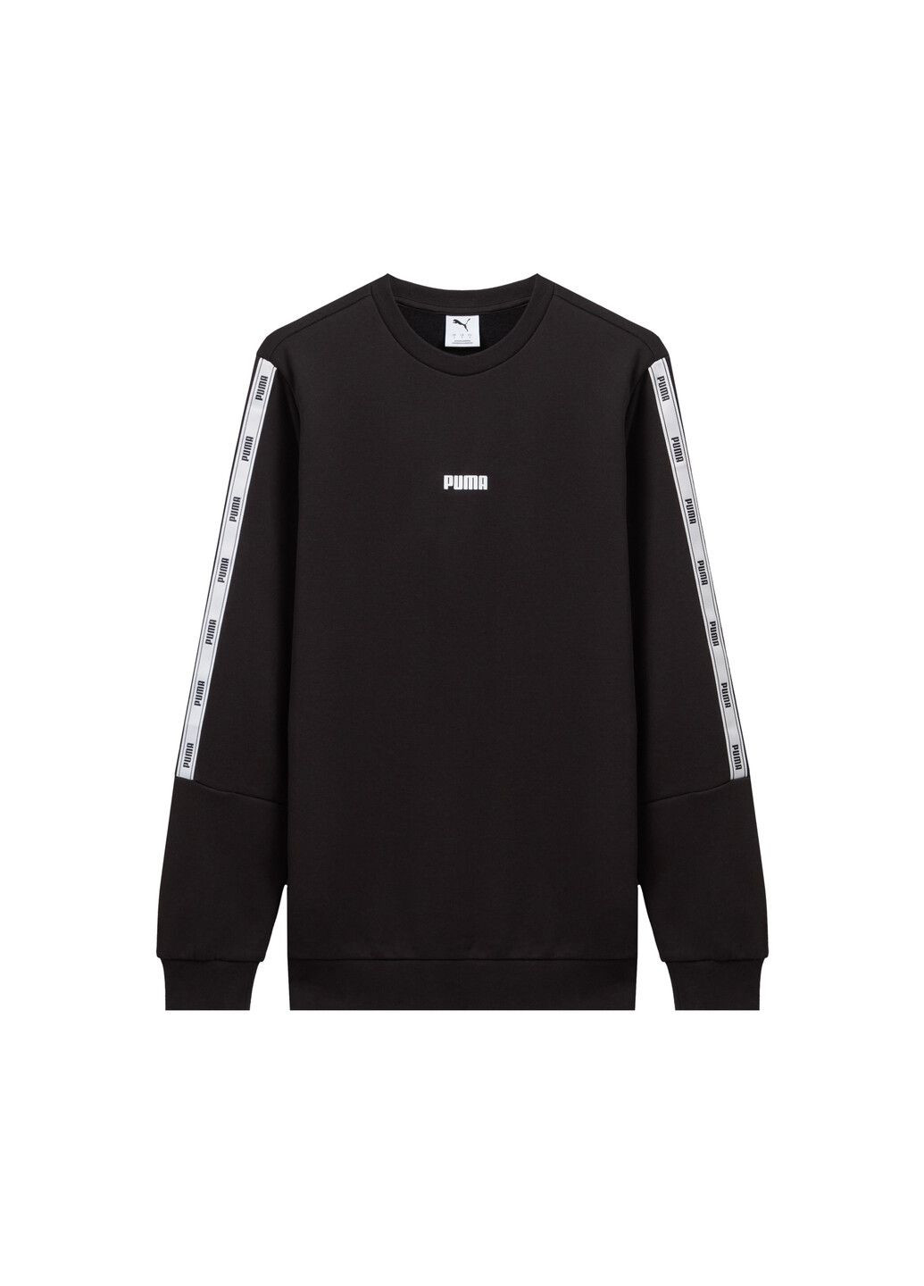 Черная демисезонная свитшот tape crew fleece men Puma