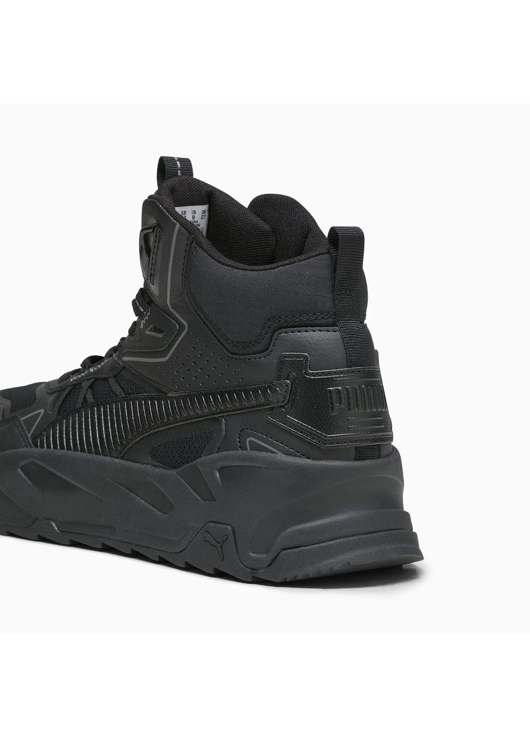 Черные кроссовки мужские trinity lite mid black 395302-01 Puma