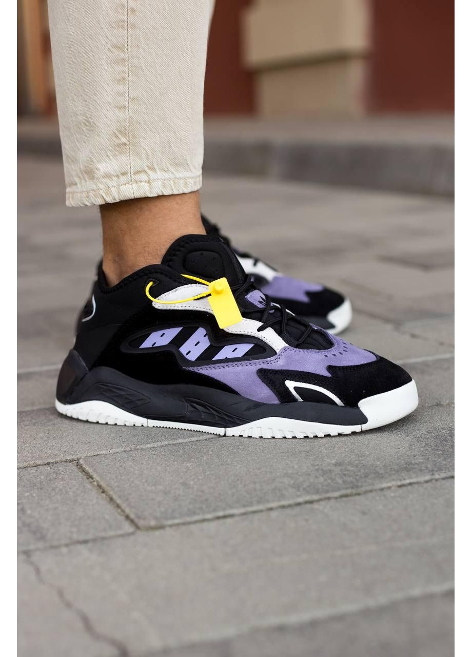 Черные демисезонные кроссовки мужские adidas streetball 2.0 violet black адидас No Brand