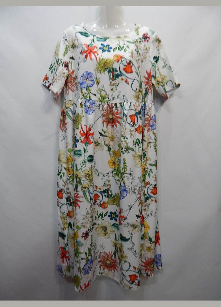 Комбинированное летнее женское платье oversize р.5052 009жс (только в указанном размере, только 1 шт.) Emery Rose