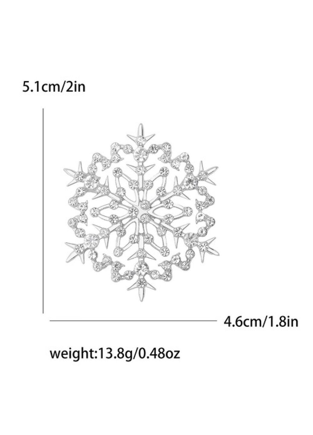 Брошь Снежинка новогодняя Dobroznak (366432199)