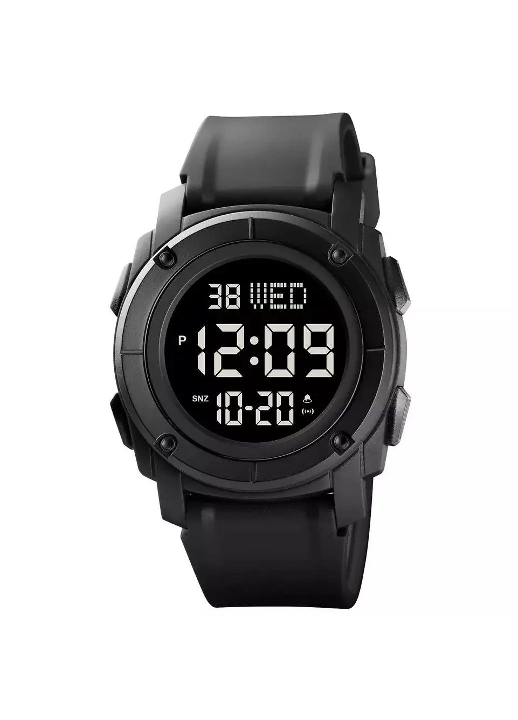 Мужские спортивные наручные часы 1853 (Черные с черным циферблатом) Skmei (314483333)