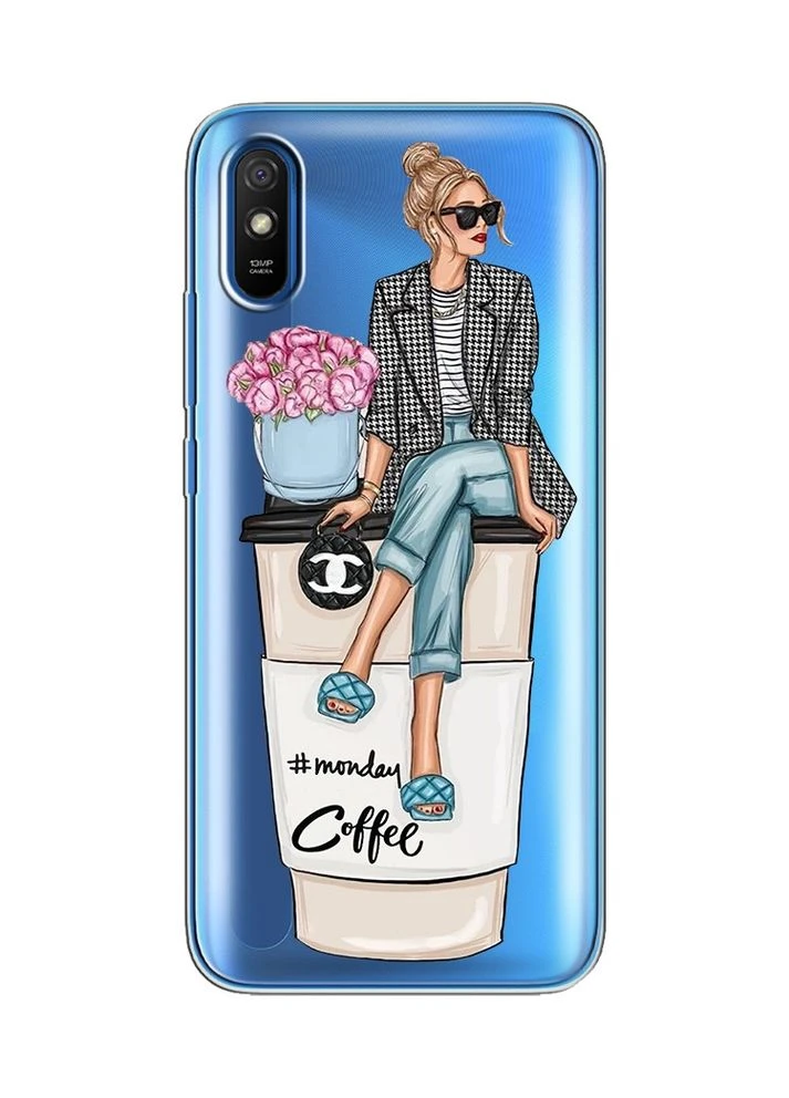 Чехол на Xiaomi Redmi 9A:: Девушка на кофе (принт 228) Creative (359484481)