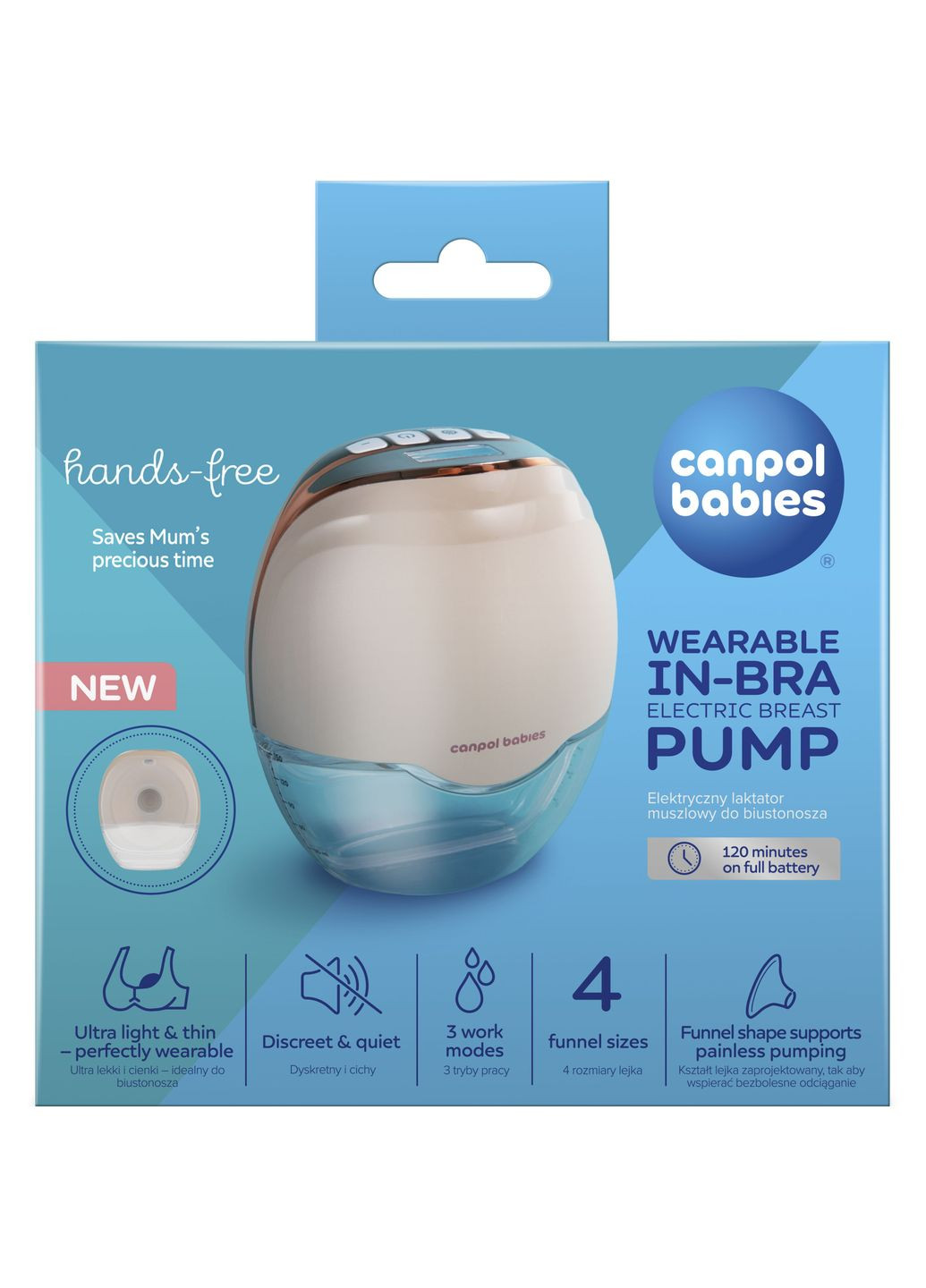 Молоковідсмоктувач Hands-Free Бездротовий електричний () Canpol Babies 20/100 (328309284)