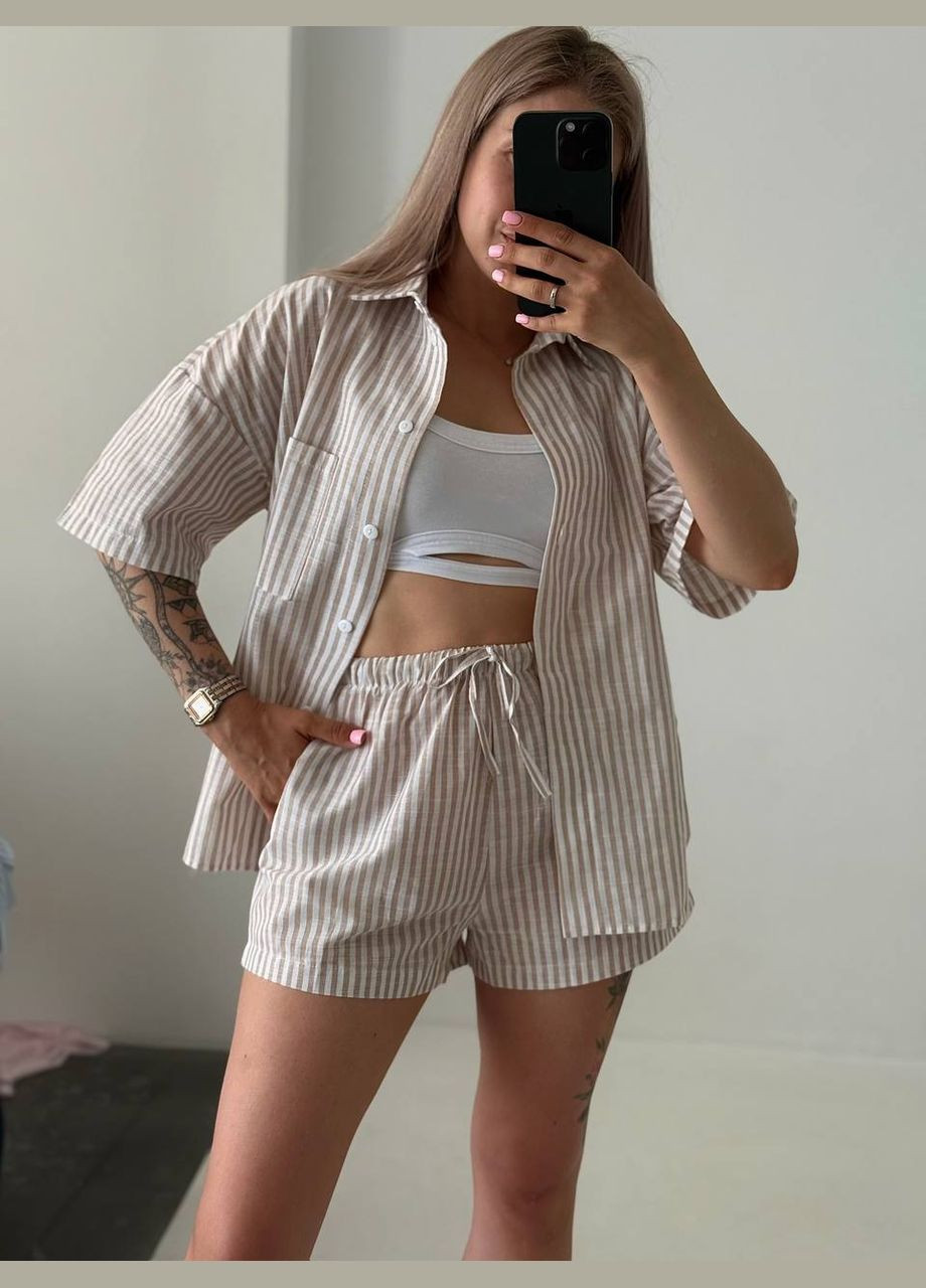 Жіночий костюм в принт смужка Adelante (340917106)