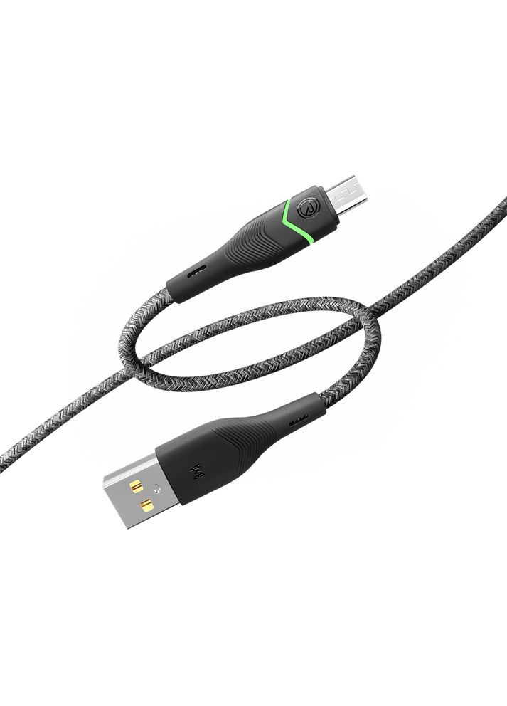 Кабель Micro USB для зарядки телефона, смартфона / зарядный шнур провод микро юсб для передачи данных 1,2м Ridea (334298471)