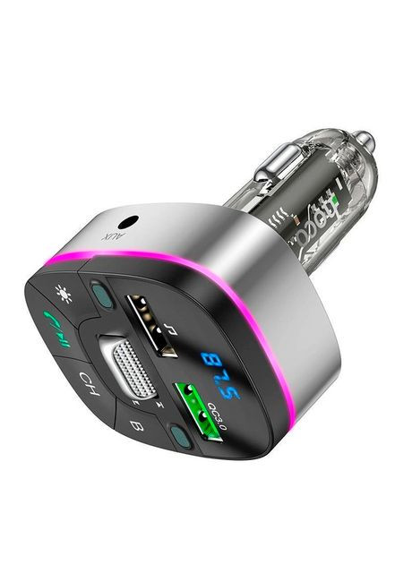 FM-модулятор E71, Black/Silver, Box Hoco (362474536)