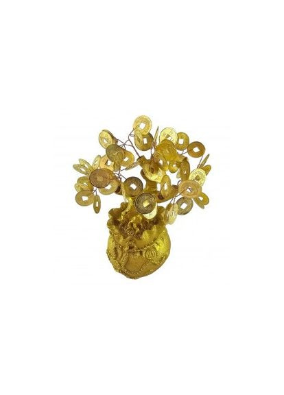 Грошове дерево в мішку багатства (18х16,5х11,5 см) No Brand (316717763)