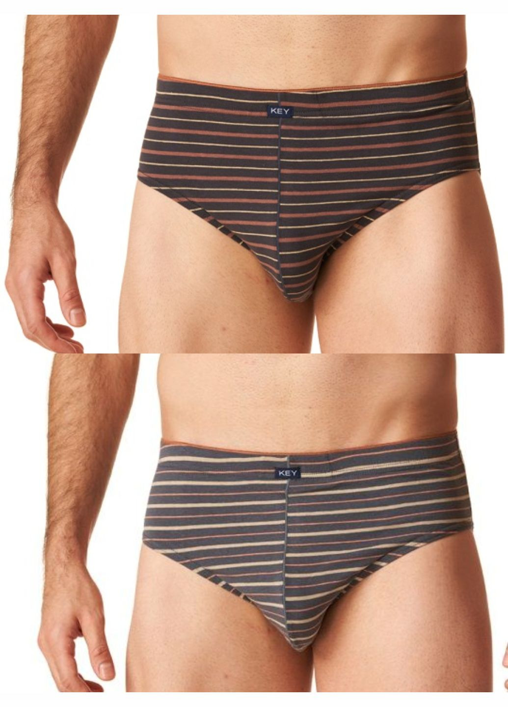 Мужские трусы слип (2 шт.) Key (301425694)