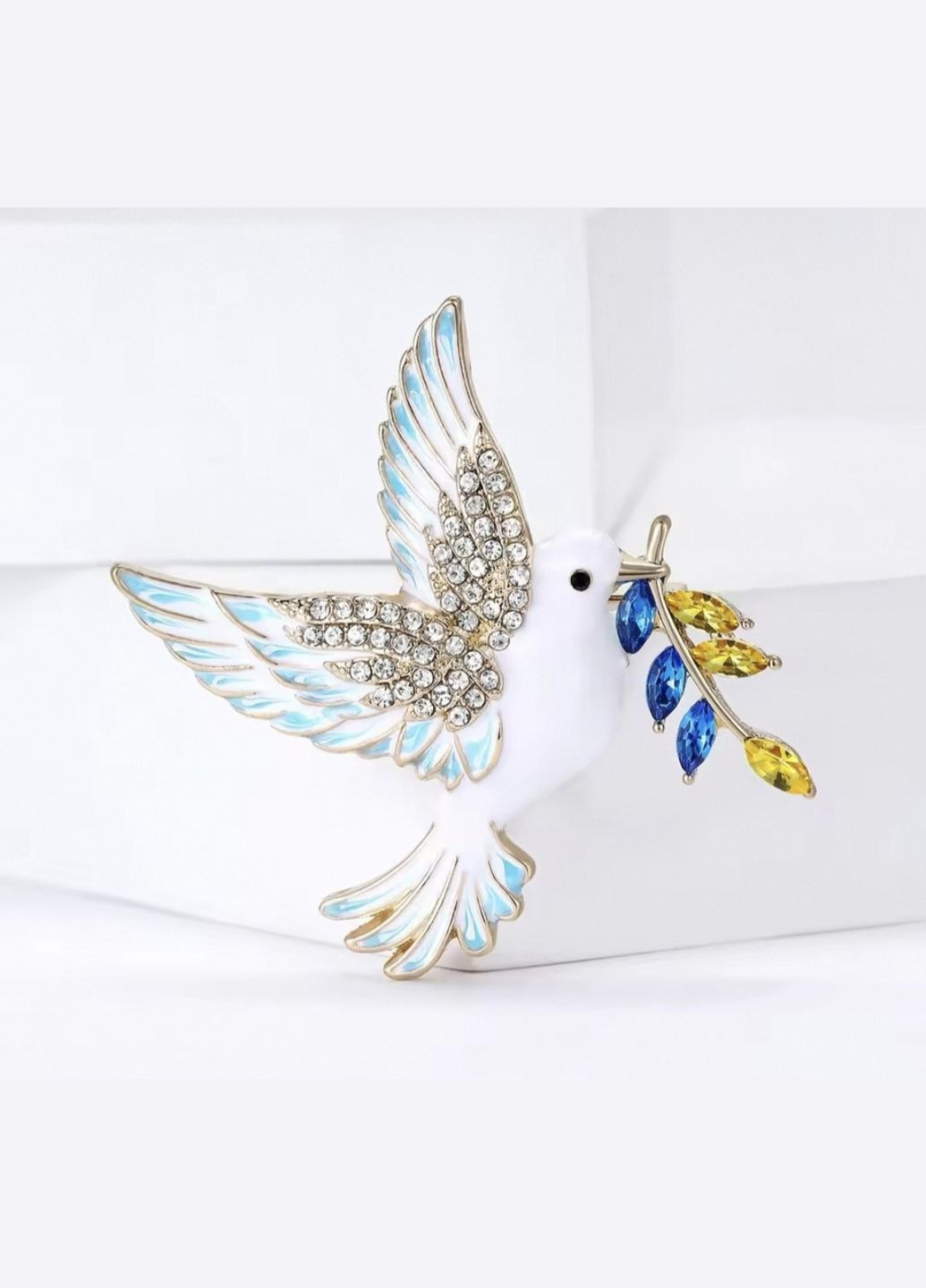 Патріотична брошка "Голуб" China (345750844)