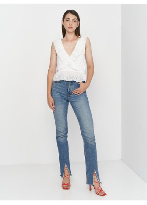 Безбарвна блуза -топ весняно-літня Stradivarius