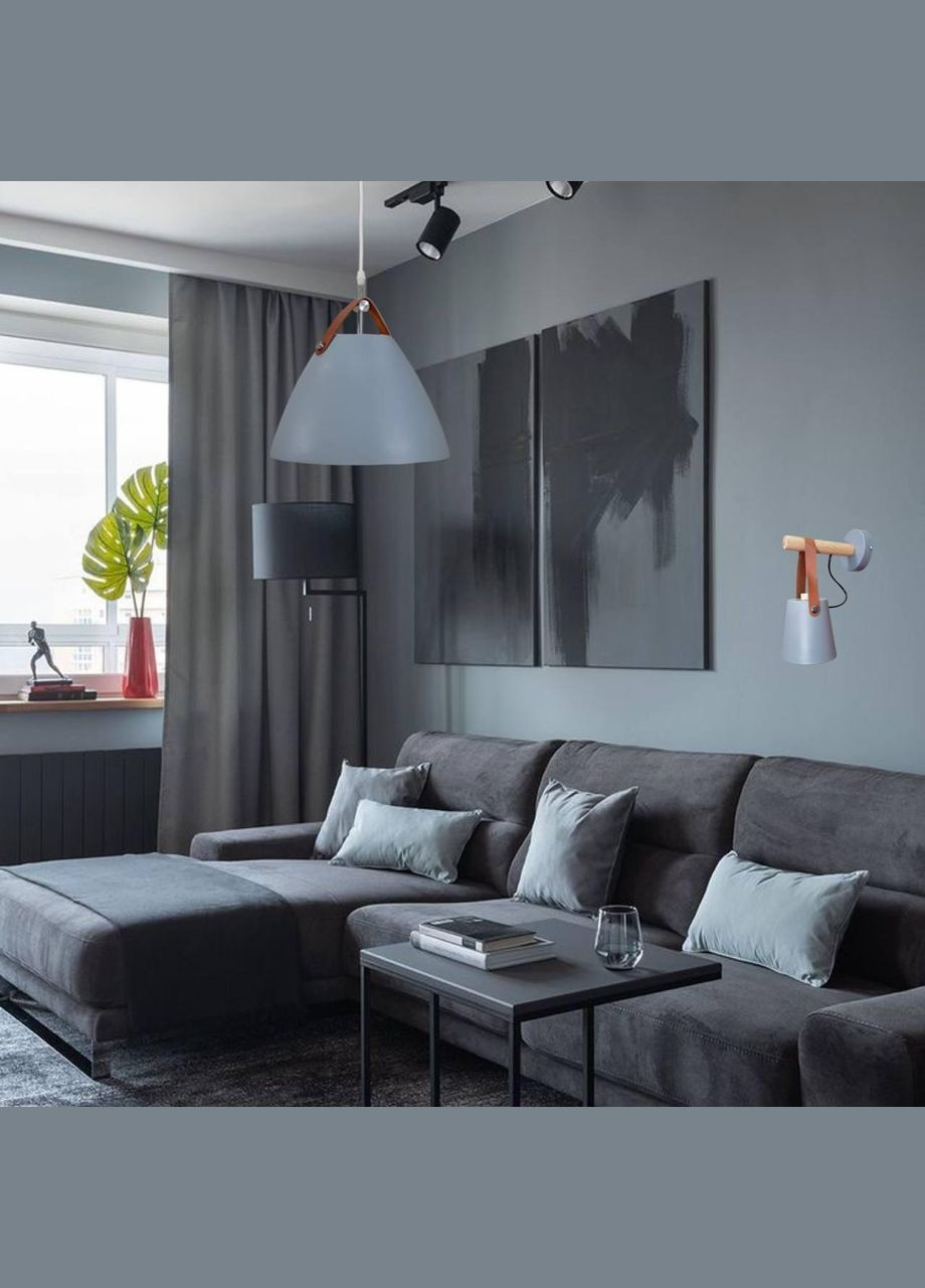 Настінний світильник модерн (52-V27040-1 GRAY) No Brand (370071628)