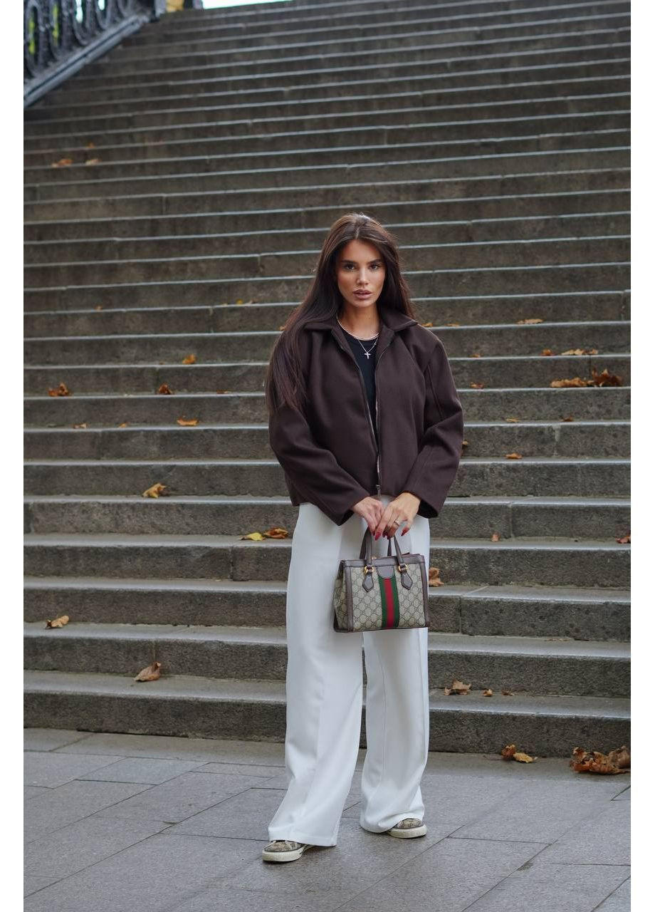 Коричневое демисезонное Пальто Україна