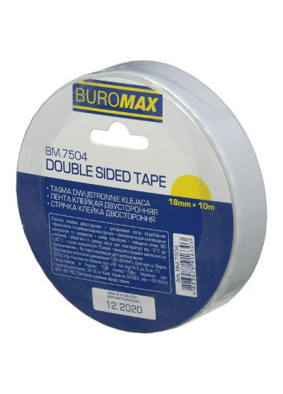 Скотч (BM.7504) Buromax double-sided, 18mmХ10m (389558001)