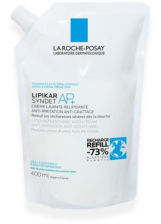 Очищувальний крем-гель для дуже сухої, схильної до атопії шкіри Lipikar Syndet AP+ (змінний блок) 400ml (981836-148233) La Roche-Posay (368602770)