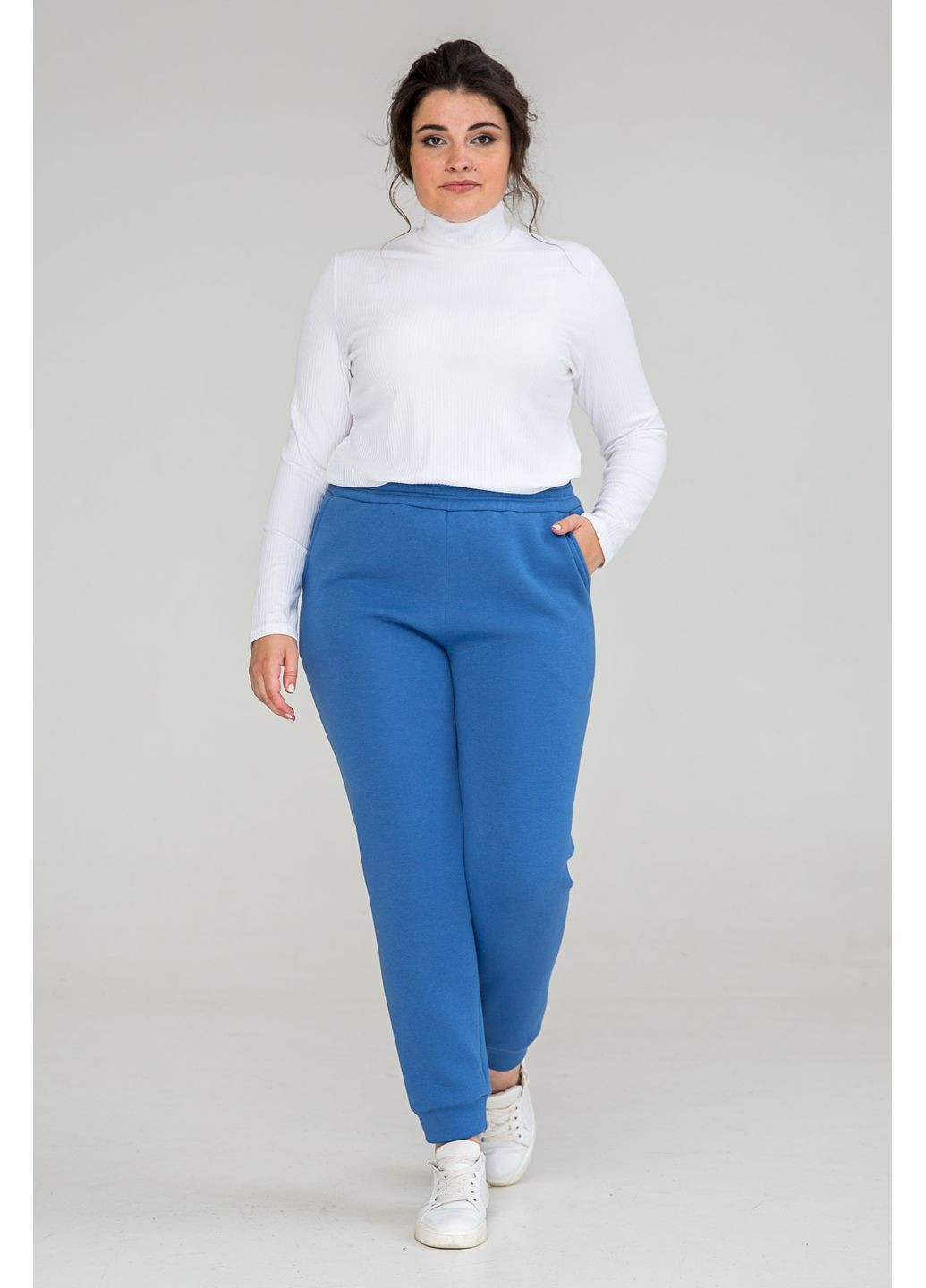 Брюки на манжете из трикотажного полотна тринитка All Posa (ap101291p) A'll Posa (360920041)