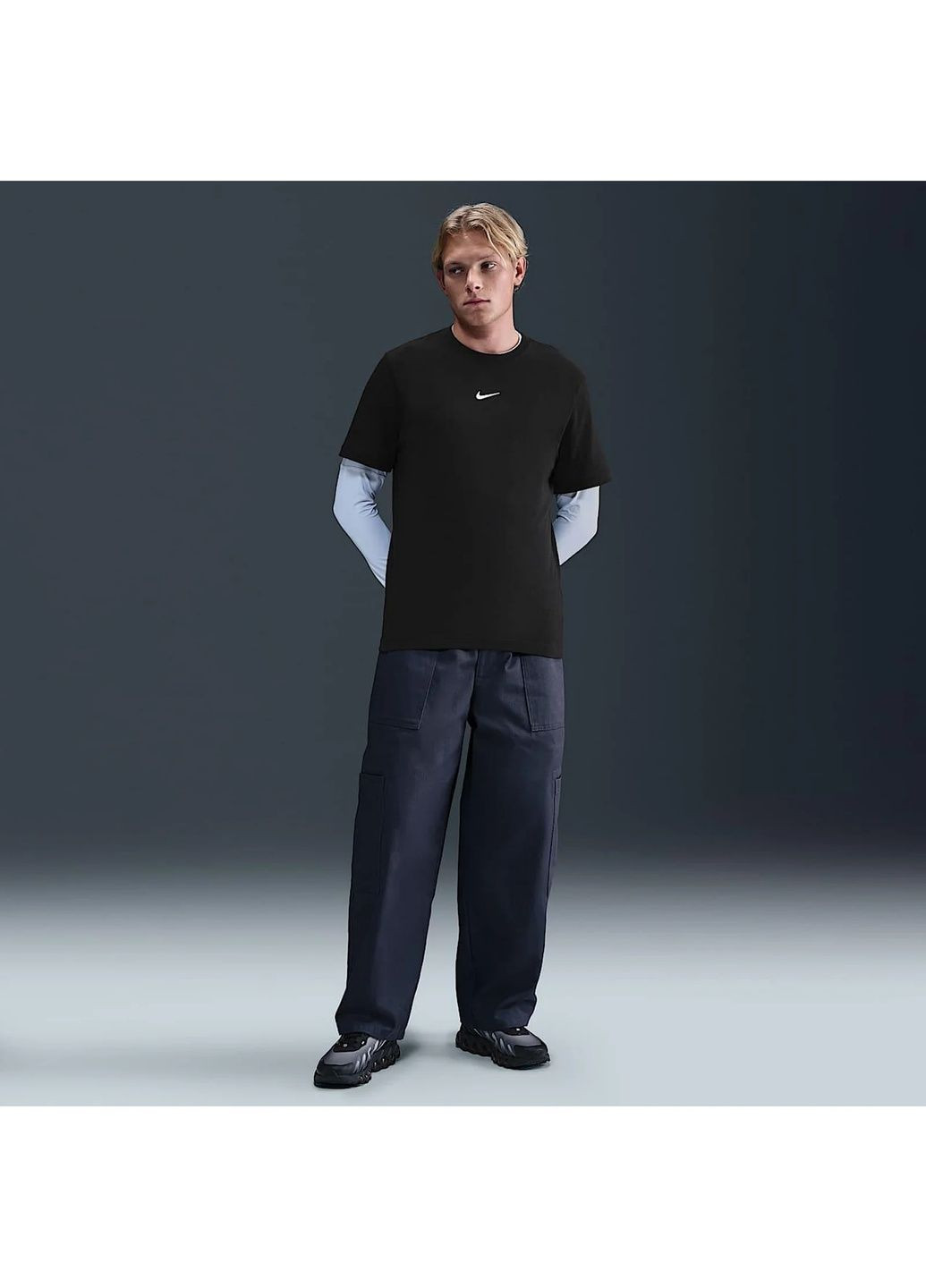 Черная футболка мужская sportswear t-shirt black Nike