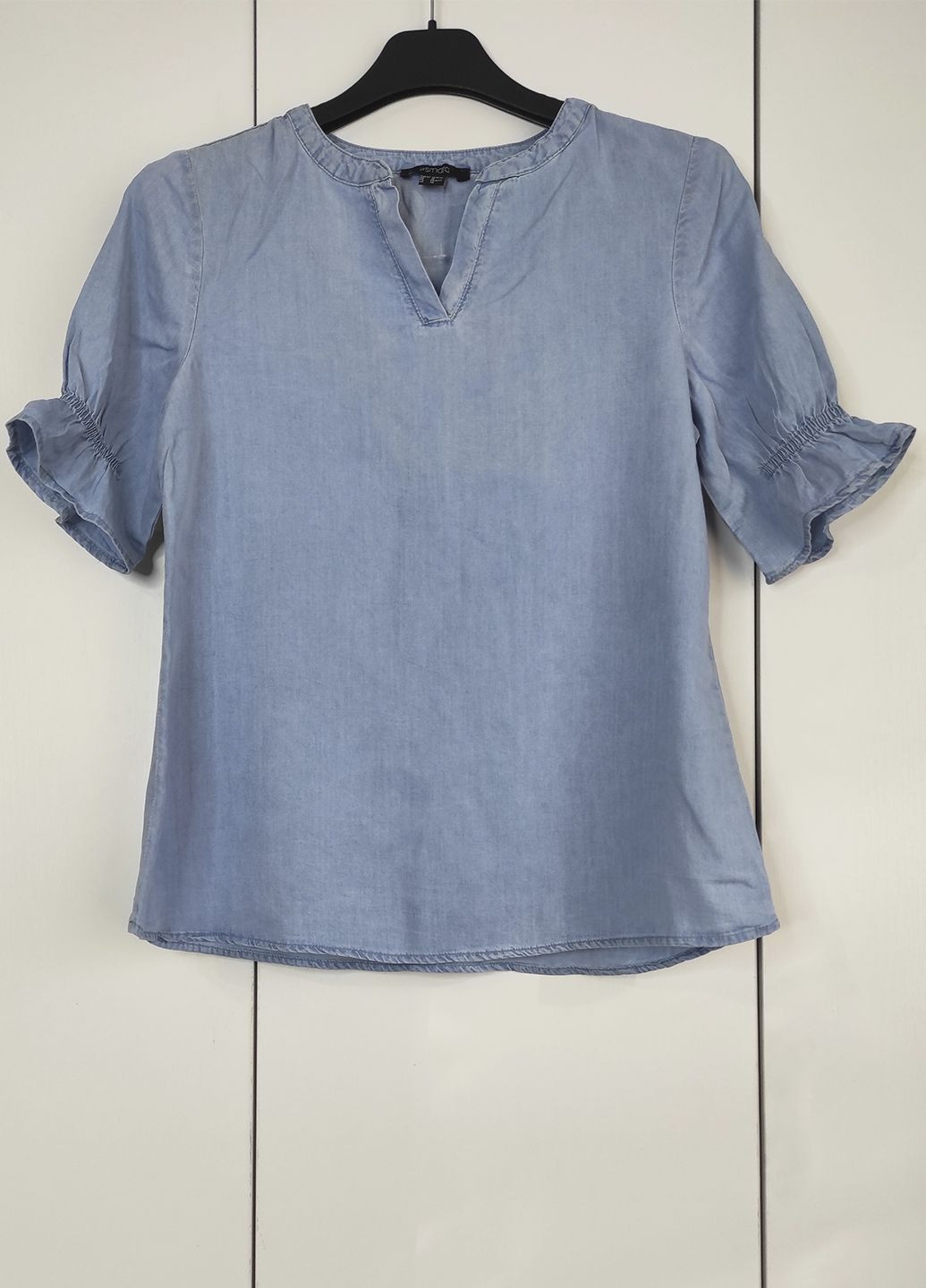 Блакитна блуза під джинс короткий рукав Esmara