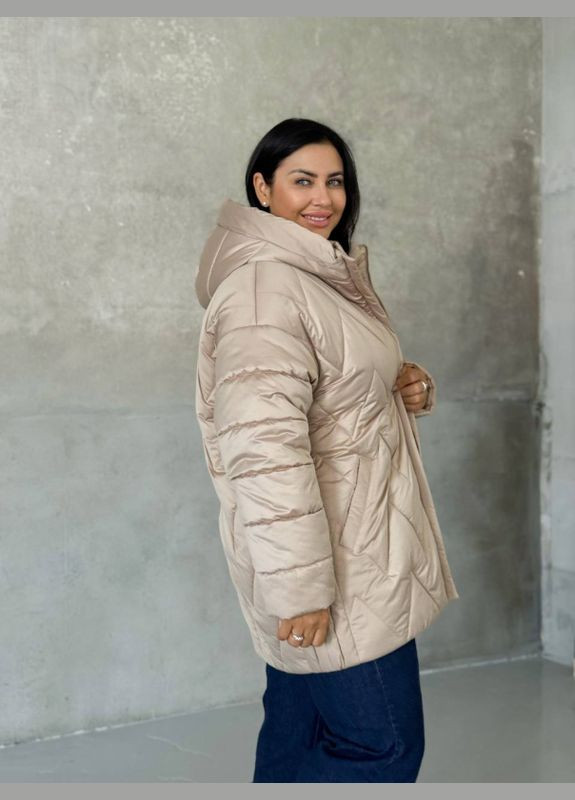 Бежева зимня куртка кайра Mirage