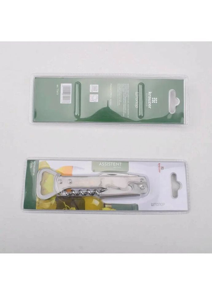 Штопор Assistent KR-77411 серебристый Krauzer (324268408)