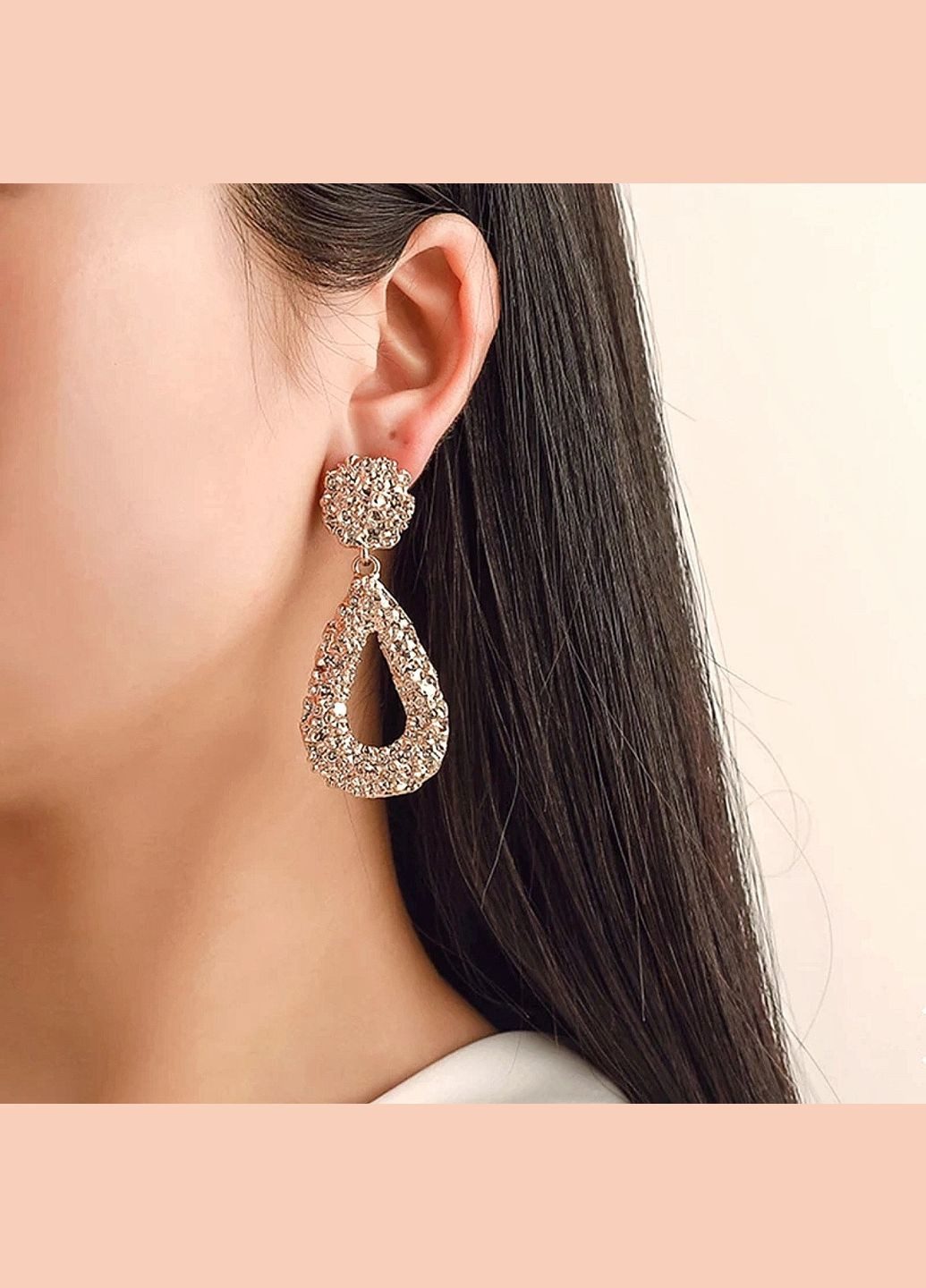 Женские, вечерние серьги (серебро) 6.3*2.8см No Brand (314806719)