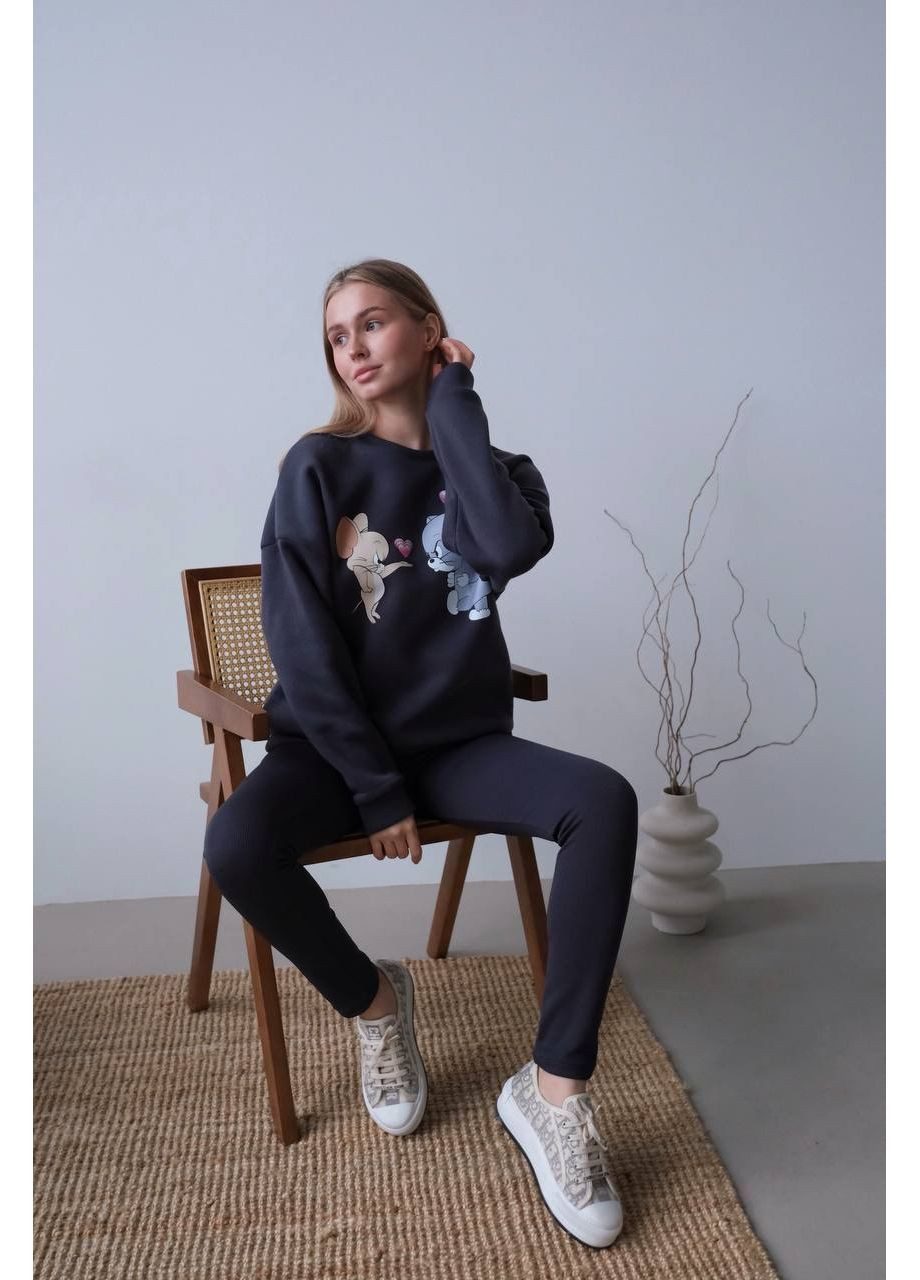 Жіночий графітовий костюм No Brand (360802228)