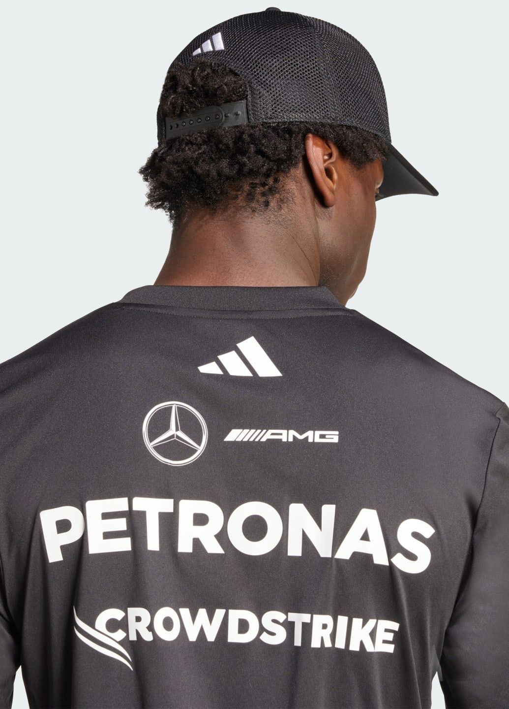 Джерсі Mercedes - AMG Petronas Formula One Team Driver adidas логотип чорний спортивні