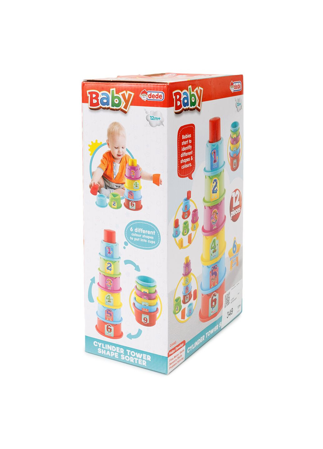 Сортер "Башня" цвет разноцветный ЦБ-00268357 DEDE (315780915)