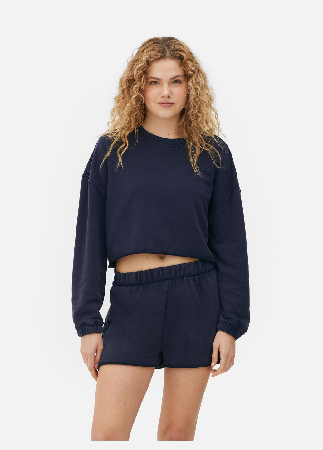 Темно-синій світшот демісезон,темно-синій, Primark (337106719)