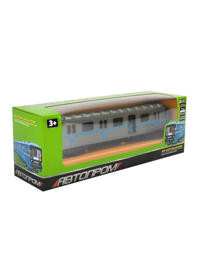 Детский игровой Вагон-метро 7875M(Grey) масштаб 1:43 No Brand (365639077)