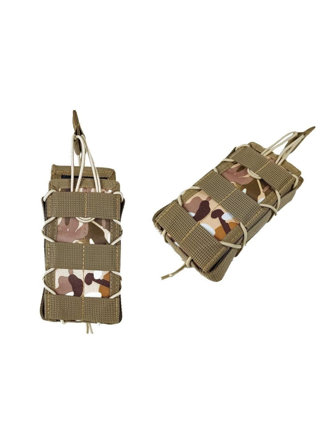 Підсумок під магазин АК/РПК одинарний відкритий Multicam Arid степовий (MOLLE, підсумок на розгрузку, жилет, РПС) EasyFit (362497602)