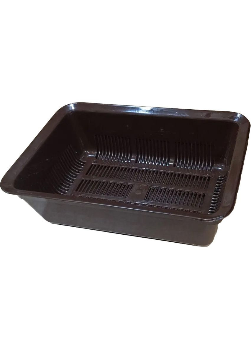 Туалет д/кота глибокий із сіткою Спрінг Груп () 40х27х12см Шоколад 7885 Spring Group (278309519)