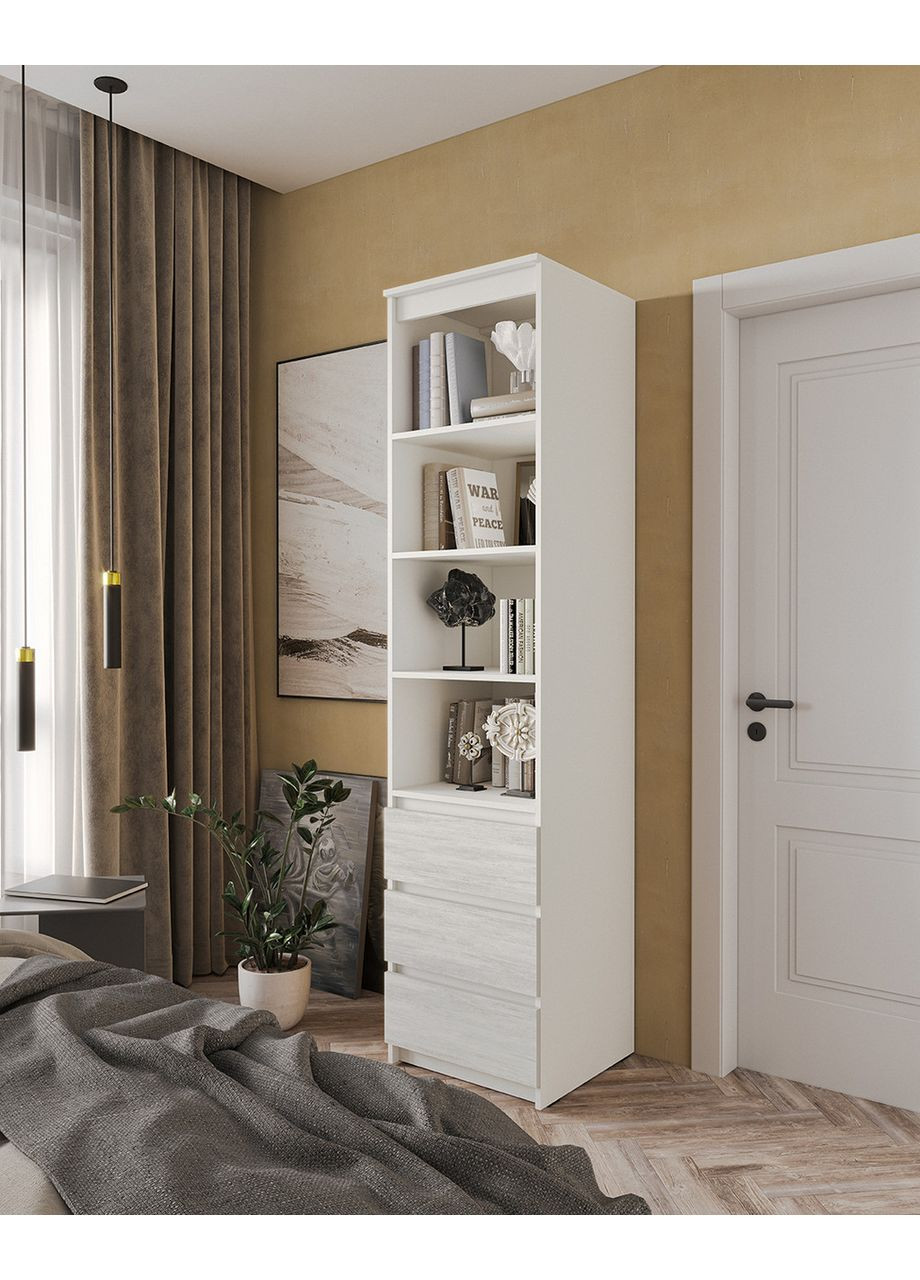 Відкритий пенал з полицями та ящиками MT-219 500*2117*498 /бетон No Brand (358928756)