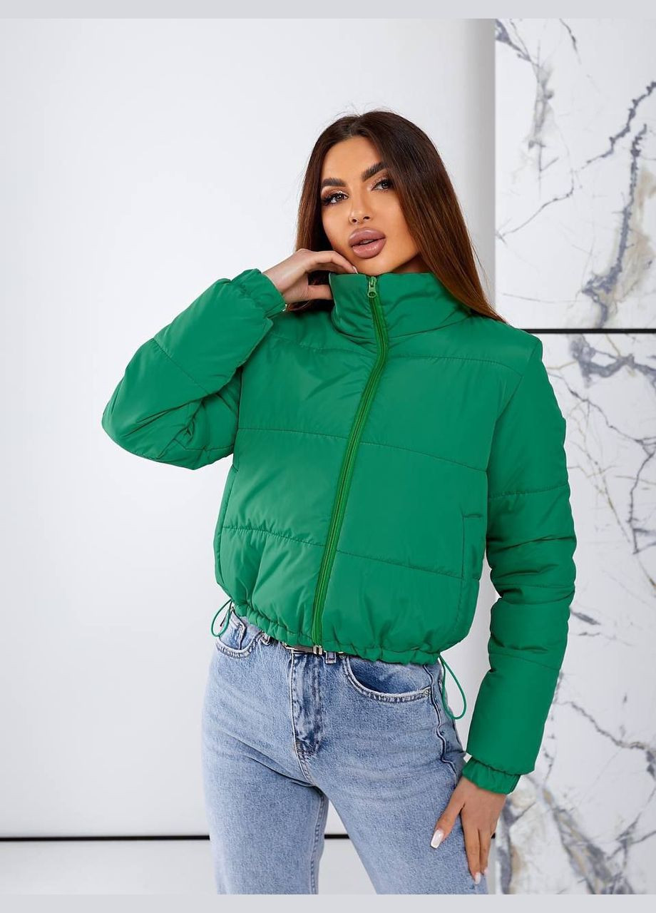 Зеленая демисезонная куртка демисезонная короткая LeVi
