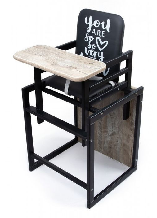 Стульчик Graphite Стульчик для кормления Дуб Клондайк Высокий стульчик для кормления Омми Ommi (338596812)